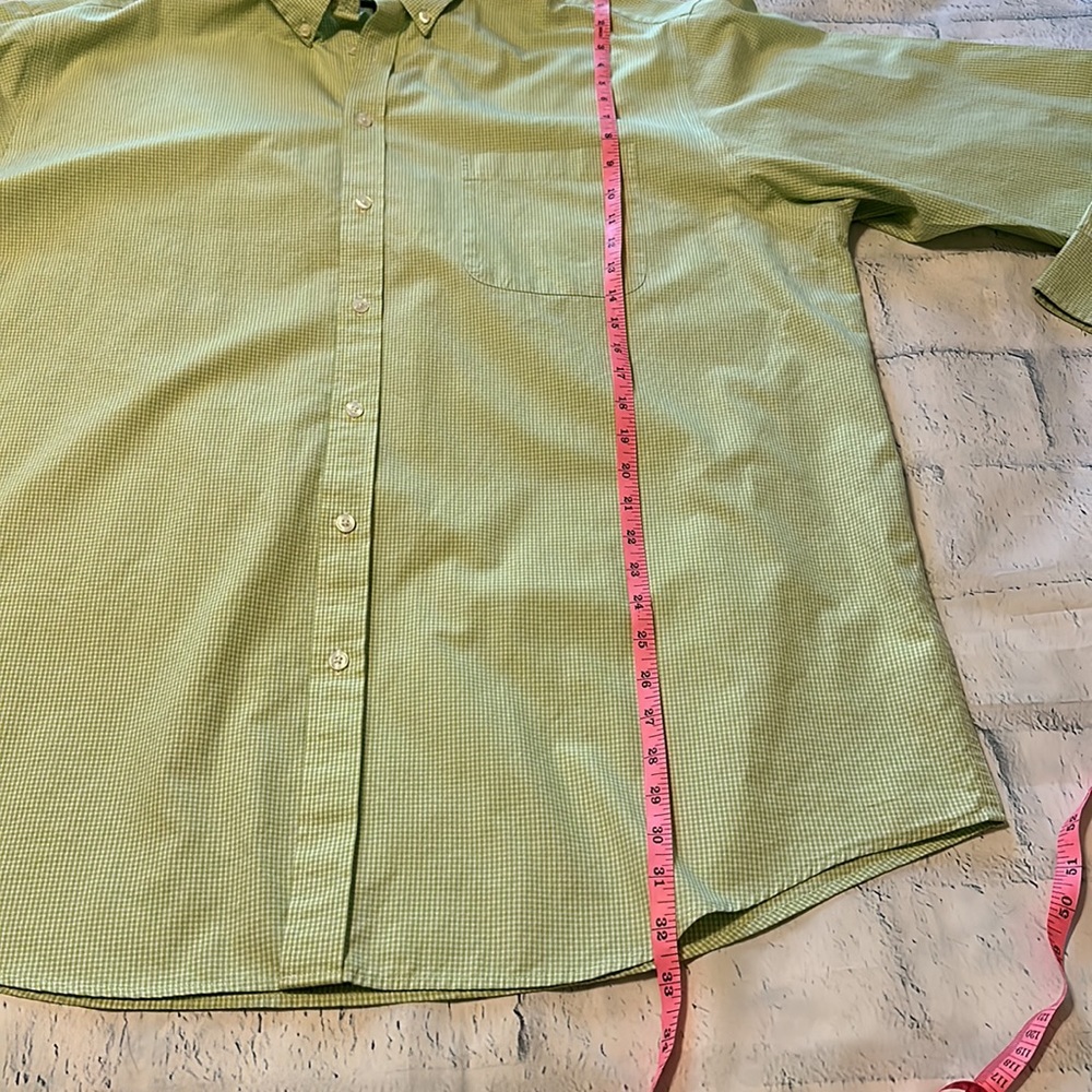 Roundtree & Yorke Lime Checked Button Down - image 6